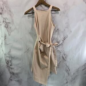 Anthropologie Shirt Dress Womens 0 XS Regatta Skirt Wrap Canvas Utility Holding